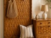 Mediniai prieškambario baldai boho/ rattan