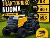 Žolės pjovimo traktoriuko nuoma