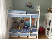 Parduodama vaikiška dviaukštė lova-namelis 160x80 - nuotraukos Nr. 2