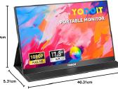 Yodoit 17.3" Full HD Ips nešiojamas monitorius - nuotraukos Nr. 2