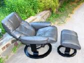 //Poilsio Relax Ekornes Fotelis-kreslas su pakoju/ - nuotraukos Nr. 4