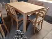 Ąžuolinis Stalas +6 kėdės iš Danijos - nuotraukos Nr. 2