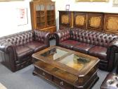 Chesterfield baldų komplektas 3+2+1 ir pufas - nuotraukos Nr. 4