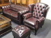 Chesterfield baldų komplektas 3+2+1 ir pufas - nuotraukos Nr. 8