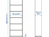 Ikea Best spintelė su lentynomis ir LED apšvietim - nuotraukos Nr. 5