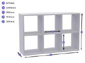 Ikea Kallax lentyna su 6 skyriais - nuotraukos Nr. 4