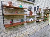 Vintažinės mid century pakabinamos lentynos - nuotraukos Nr. 6