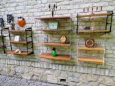 Vintažinės mid century pakabinamos lentynos - nuotraukos Nr. 7