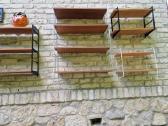 Vintažinės mid century pakabinamos lentynos - nuotraukos Nr. 8
