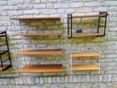 Vintažinės mid century pakabinamos lentynos - nuotraukos Nr. 10