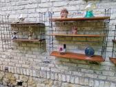 Vintažinės mid century pakabinamos lentynos - nuotraukos Nr. 12