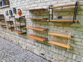Vintažinės mid century pakabinamos lentynos - nuotraukos Nr. 15