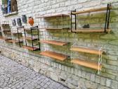 Vintažinės mid century pakabinamos lentynos - nuotraukos Nr. 16