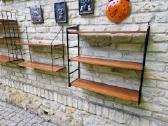 Vintažinės mid century pakabinamos lentynos - nuotraukos Nr. 17