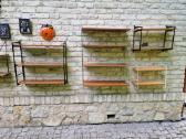 Vintažinės mid century pakabinamos lentynos - nuotraukos Nr. 19