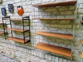 Vintažinės mid century pakabinamos lentynos - nuotraukos Nr. 22