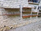Vintažinės mid century pakabinamos lentynos - nuotraukos Nr. 23