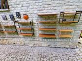 Vintažinės mid century pakabinamos lentynos - nuotraukos Nr. 25