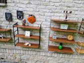 Vintažinės mid century pakabinamos lentynos - nuotraukos Nr. 27