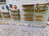 Vintažinės mid century pakabinamos lentynos - nuotraukos Nr. 32