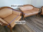 Sedimuju baldu komplektas sofa ir kreslai - nuotraukos Nr. 3