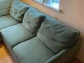 Žalia kampinė sofa su miegama dalimi - nuotraukos Nr. 3