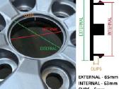 Bmw ratlankiu dangteliai 68mm 69mm 75mm Shadowline - nuotraukos Nr. 12