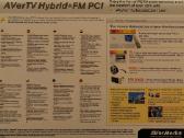 Kompiuterinis TV imtuvas Avertv Hybrid+fm Pci - nuotraukos Nr. 5
