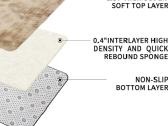 Švelnus kailinis beige kilimas 275x370 - nuotraukos Nr. 4
