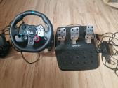 Logitech G29 su Pavarų svirtim ir Playseat kėdė