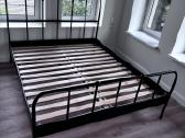 Lova su grotelemis Ikea Leirvik 200x160cm - nuotraukos Nr. 3