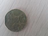 Moneta 20€ centu deformuota 2001m.