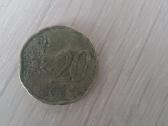 Moneta 20€ centu deformuota 2001m. - nuotraukos Nr. 4