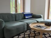 Hay dizanerių Mags soft sofa su pufu