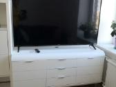 Balta tvirta TV komoda staliukas konsole