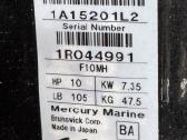 Pakabinamas variklis Mercury F10 Mh Efi - nuotraukos Nr. 7