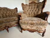 Klasikinio stiliaus komplektas sofa ir 2 foteliai - nuotraukos Nr. 8