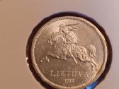 5 Litai 1936 m. Unc - Originalas. Sidabras. - nuotraukos Nr. 4