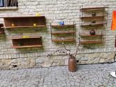 Vintažinės mid century tikmedžio lentynos - nuotraukos Nr. 10
