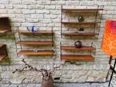 Vintažinės mid century tikmedžio lentynos - nuotraukos Nr. 13