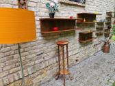 Vintažinės mid century tikmedžio lentynos - nuotraukos Nr. 17
