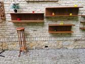 Vintažinės mid century tikmedžio lentynos - nuotraukos Nr. 23