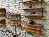 Vintažinės mid century tikmedžio lentynos - nuotraukos Nr. 25