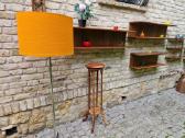 Vintažinės mid century tikmedžio lentynos - nuotraukos Nr. 30