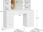 Modernus kosmetinis staliukas su veidrodžiu - nuotraukos Nr. 7