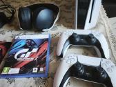 Playstation 5 su diskais + 2 pultai + ausines