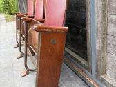 Fibrocit kino kėdės art deco, 3 vietos 1937-41