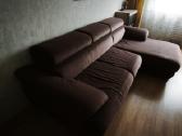 Rudos spalvos kampinė sofa - nuotraukos Nr. 3