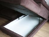 Rudos spalvos kampinė sofa - nuotraukos Nr. 5