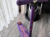 Vaikiškas paspirtukas Micro Maxi Deluxe Purple LED